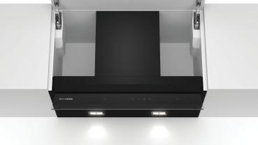 Siemens LJ67BAM60 - iQ500, Integrierte Designhaube, Klarglas schwarz bedruckt, 60 cm